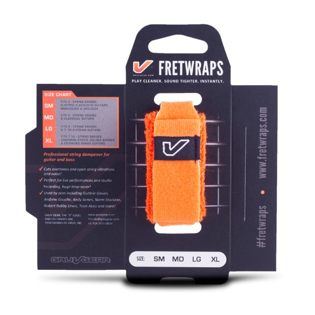 فرت رپ گروو گیر Gruv Gear Fret Wrap LG Flare (Orange)