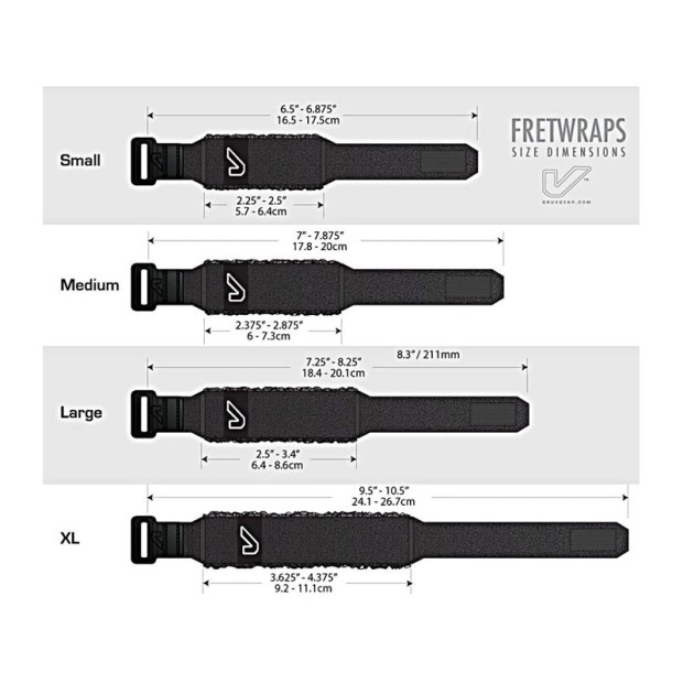 فرت رپ گروو گیر Gruv Gear Fret Wrap LG Flare (Red)
