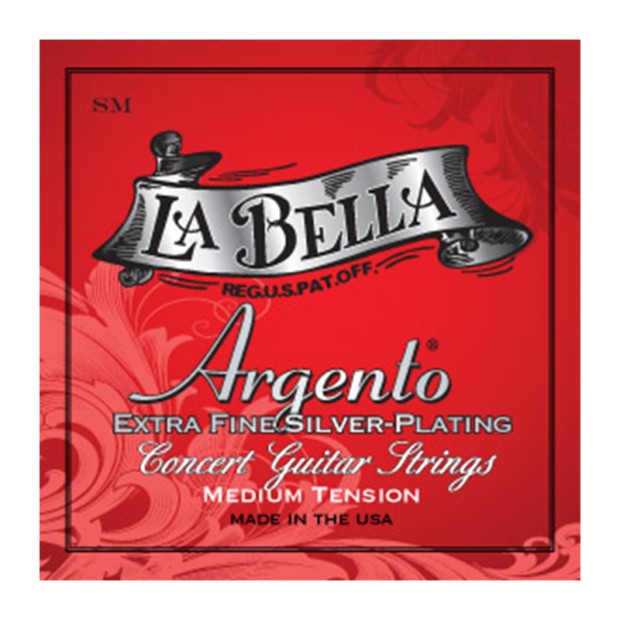 سیم گیتار کلاسیک لابلا La Bella SM Argento Extra Fine Silver Plating – Medium Tension
