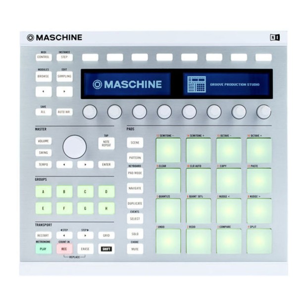دی جی کنترلر نیتیو اینسترومنتز Native Instruments Maschine MK2 White