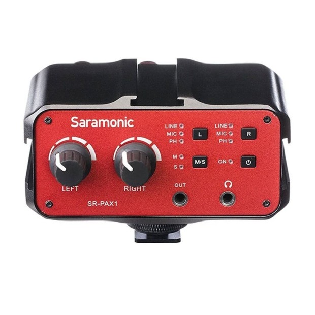 میکسر میکروفن مخصوص دوربین سارامونیک Saramonic SR-PAX1