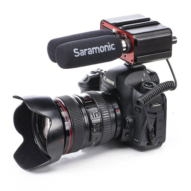 میکسر میکروفن مخصوص دوربین سارامونیک Saramonic SR-PAX1