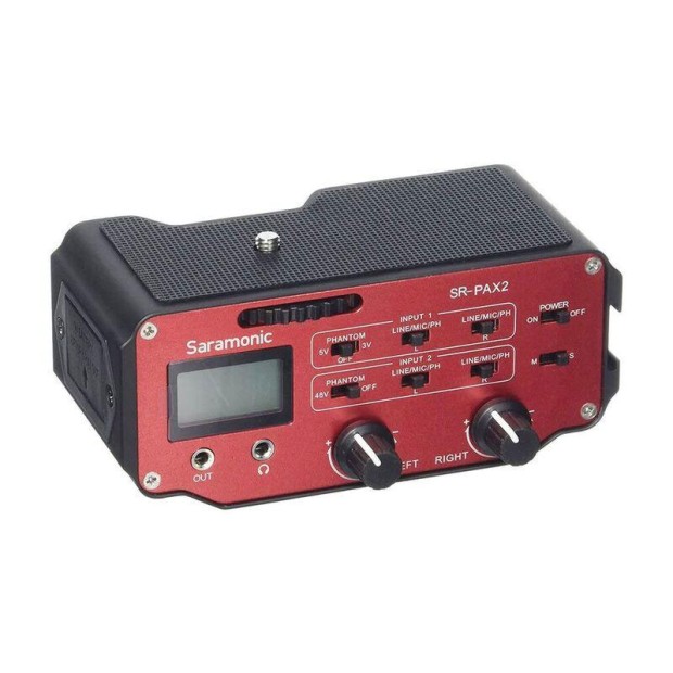 میکسر میکروفن مخصوص دوربین سارامونیک Saramonic SR-PAX2