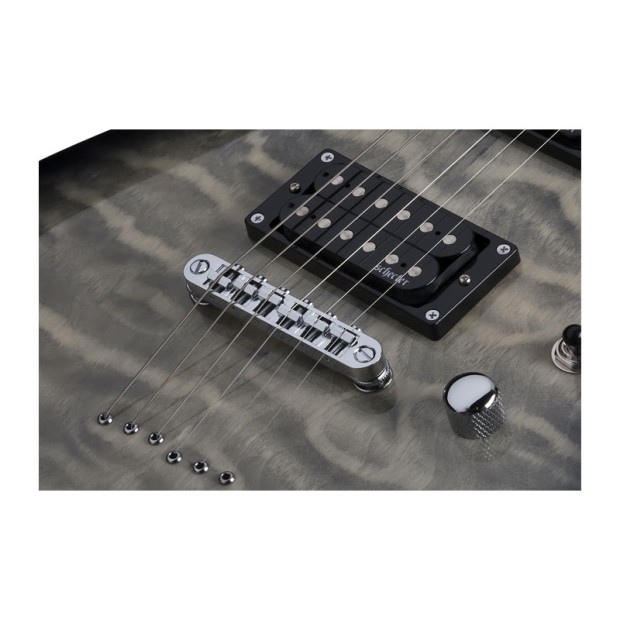 گیتار الکتریک شکتر Schecter C 6 Plus Charcoal Burst