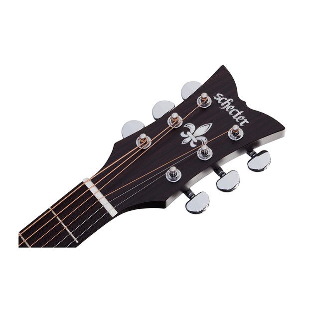 گیتار آکوستیک شکتر Schecter Deluxe Acoustic Satin See Thru Black SSTBLK SKU #3716
