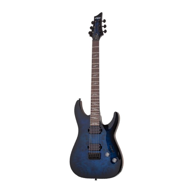 گیتار الکتریک شکتر Schecter Omen Elite-6 - See Thru Blue Burst SKU #2452