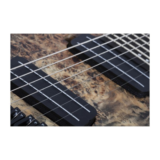 گیتار الکتریک شکتر Schecter Reaper-7 Multiscale - Satin Charcoal Burst SKU #1509