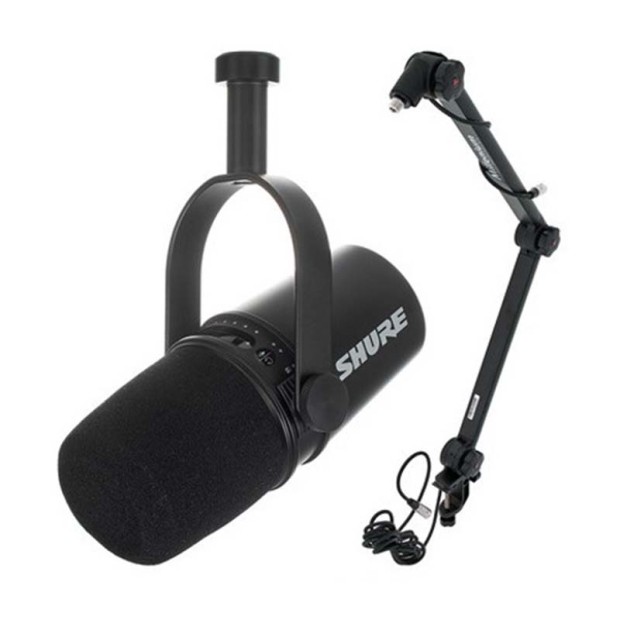 میکروفن یو اس بی شور Shure MV7 K Stand bundle