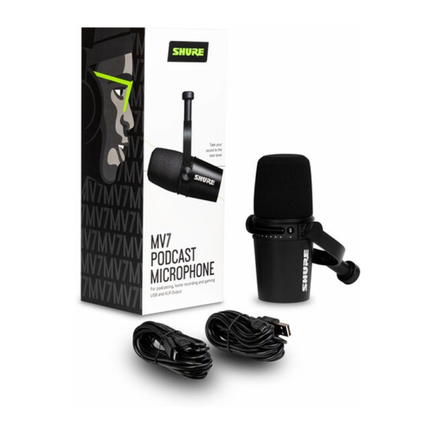 میکروفن یو اس بی شور Shure MV7 USB - Black