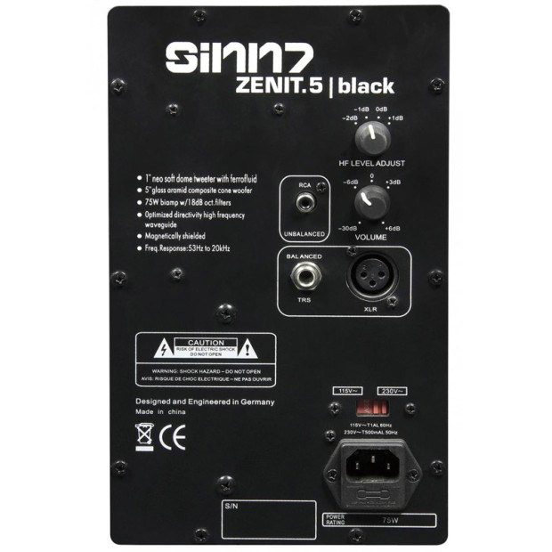اسپیکر مانیتورینگ سین 7 Sinn7 Zenith 5 Black