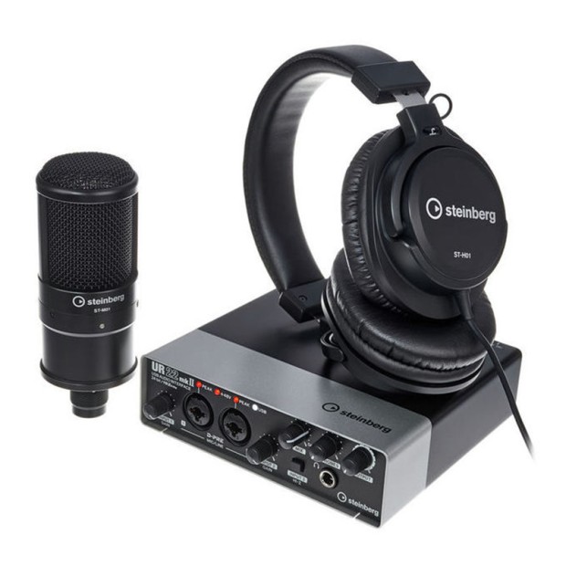 کارت صدا و پکیج استودیو اشتنبرگ Steinberg UR22mkii Recording Pack