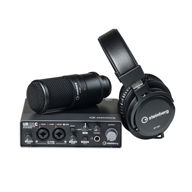 پکیج کارت صدا اشتنبرگ Steinberg UR22C Recording Pack
