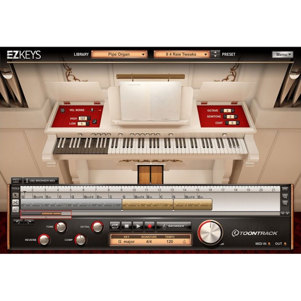 وی اس تی پلاگین تون ترک Toontrack EZkeys Pipe Organ