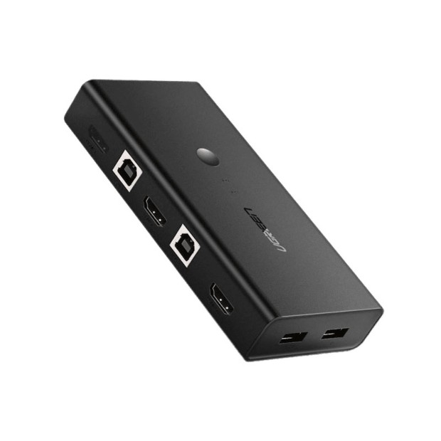 سوئیچ یوگرین UGREEN HDMI 2x1 KVM Switcher Black CM200