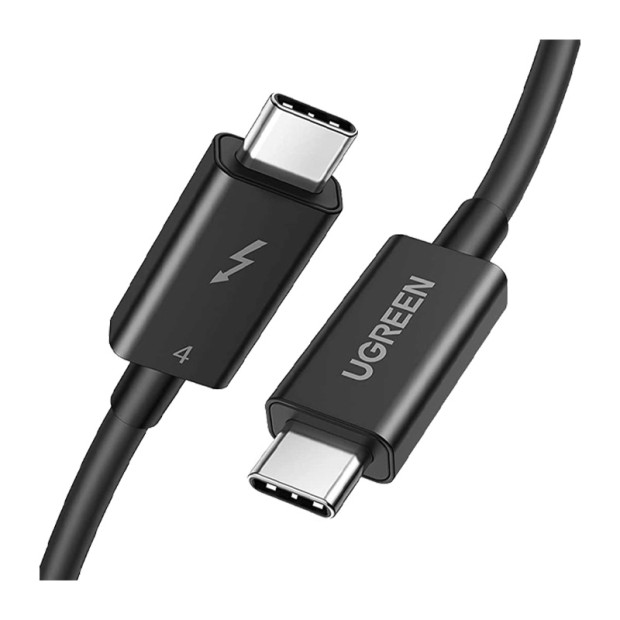 کابل رابط یوگرین UGREEN Thunderbolt 4 Type C Male To Male Cable 2m Black US501 60621