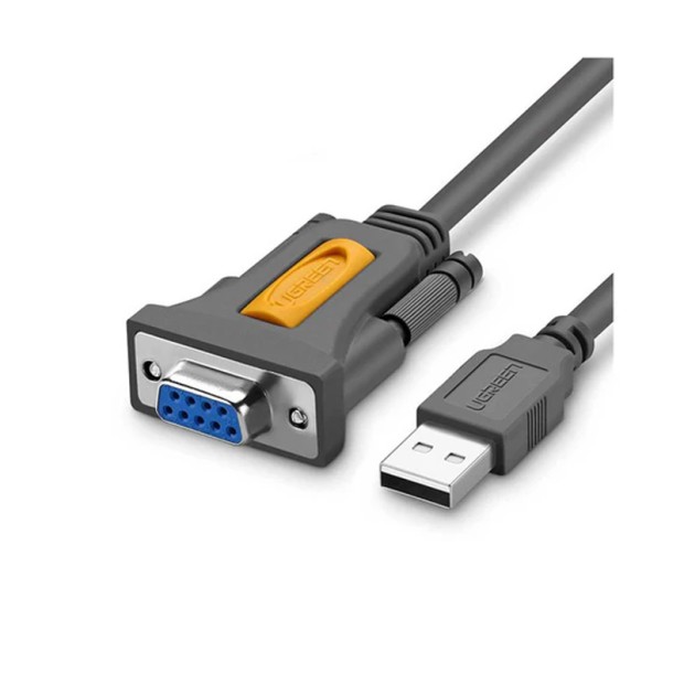کابل رابط یوگرین UGREEN USB 2.0 A to DB9 RS-232 Female Adapter Cable 1.5m CR104 20201