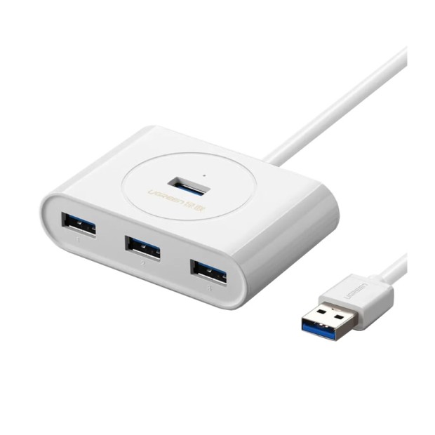 هاب یوگرین UGREEN USB 3.0 A 4 Ports HUB White 50cm CR113 20282