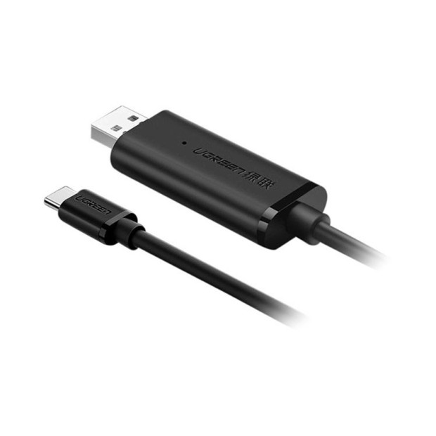 کابل رابط یوگرین UGREEN USB A Male to USB C Cable 2.0 Data Link Cable 2m US318 70420