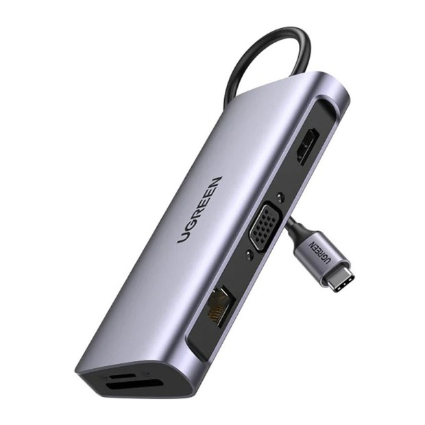 هاب یوگرین UGREEN USB-C 10-In-1 Multifunctional Adapter CM179 80133