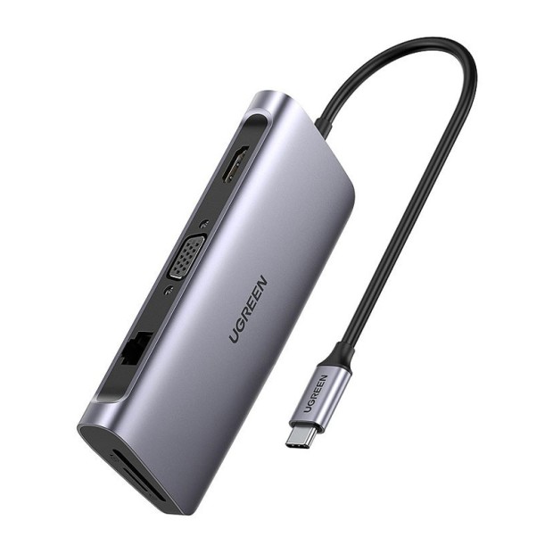 هاب یوگرین UGREEN USB-C 9-In-1 Multifunctional Adapter CM179 40873