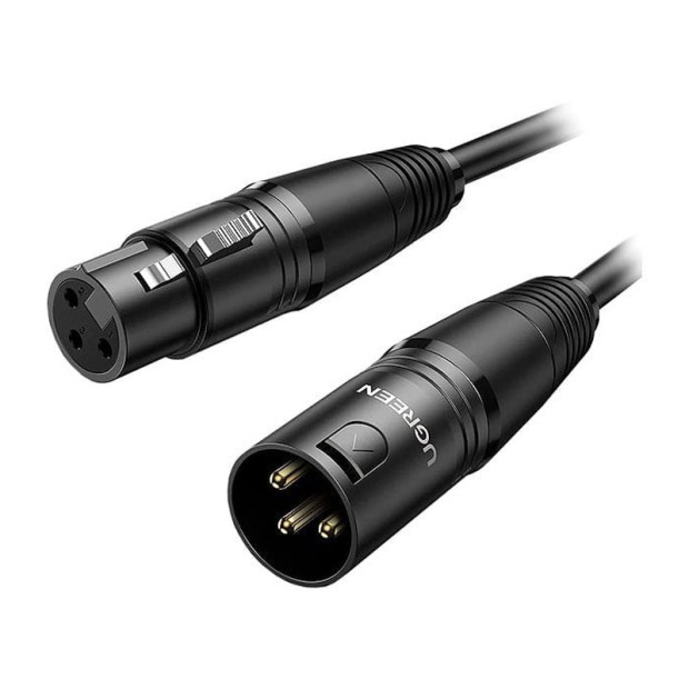 کابل رابط یوگرین UGREEN XLR to XLR 5m Black AV130