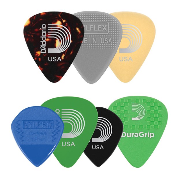 پیک گیتار داداریو D'Addario 1XVP4-5 Assortiment Plectra 7 Pack Medium