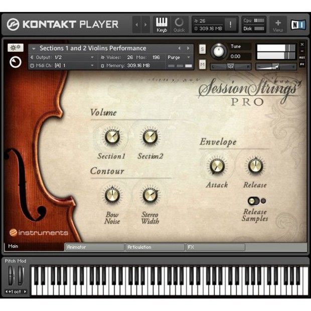 وی اس تی پلاگین نیتیو اینسترومنتز Native Instruments Session Strings Pro