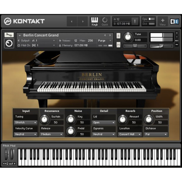 وی اس تی پلاگین نیتیو اینسترومنتز Native Instruments Berlin Concert Grand