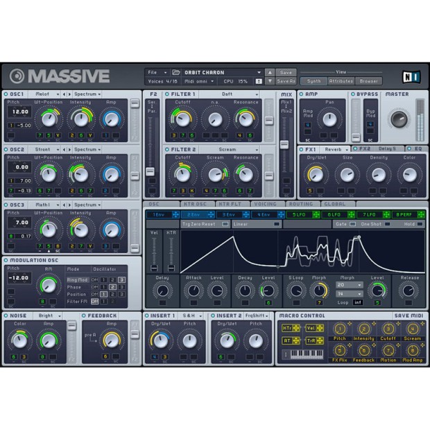 وی اس تی  نیتیو اینسترومنتز Native Instruments Massive 1.5.1 with Full Preset Pack
