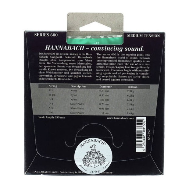 سیم گیتار کلاسیک هاناباخ Hannabach 600MT