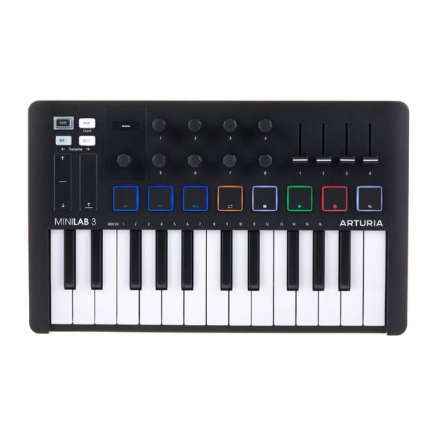 میدی کنترلر آرتوریا Arturia Minilab 3 Black