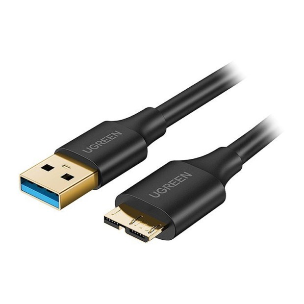 کابل رابط یوگرین UGREEN USB A 3.0 to Micro USB HDD 0.5m Black US130 10840