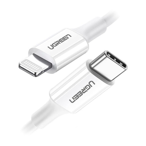 کابل رابط یوگرین UGREEN USB C to Lightning 1m White US171