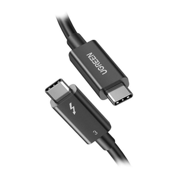 کابل رابط یوگرین UGREEN USB C Thunderbolt 3 to USB C Thunderbolt 3 0.5m Black US341