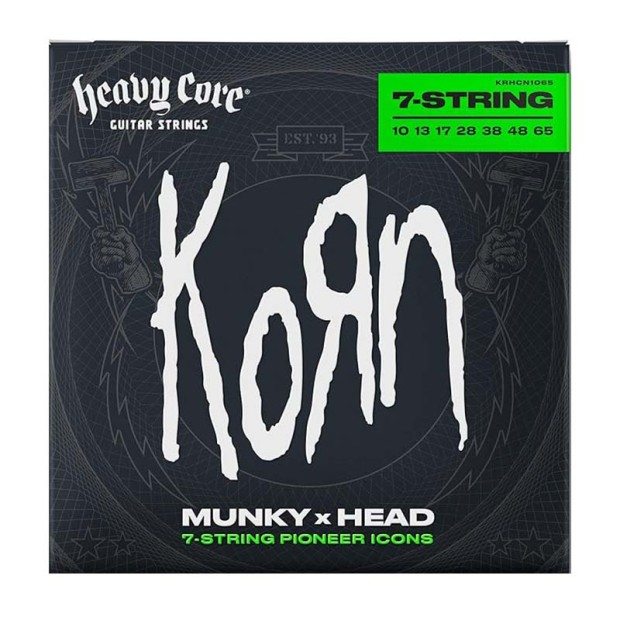 سیم گیتار الکتریک دانلوپ Dunlop Heavy Core KoRn 7-String 10-65