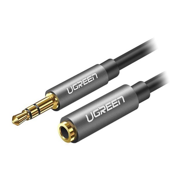 کابل رابط یوگرین UGREEN TRS to TRS Male to Female Extension Cable 2m Black AV118