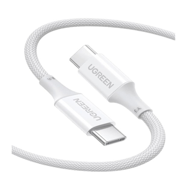 کابل رابط یوگرین UGREEN Type C 2.0 Male to Type C 2.0 Male 1m White US557 15267