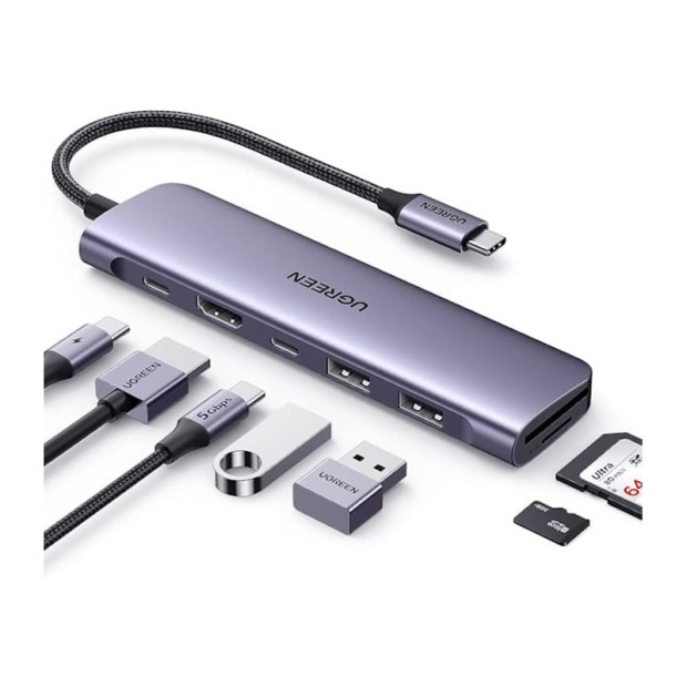 هاب یوگرین UGREEN 7-in-1 Multifunction Adapter CM195 15214