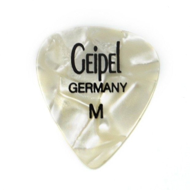 پیک گیتار Geipel Geipel Pearloid White Medium