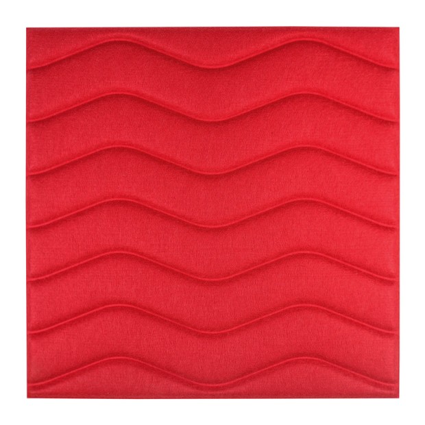 پنل آکوستیک شاینینگ ساند Shining Sound Wool Panel Waves Red