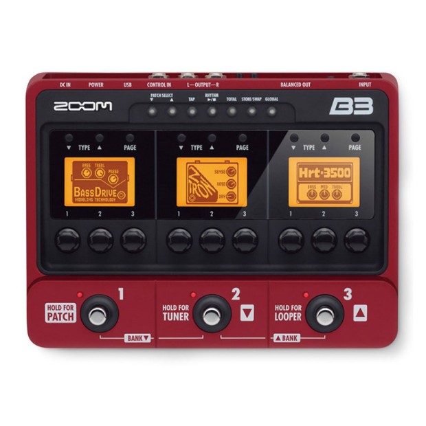 افکت گیتار الکتریک زوم ZOOM B3