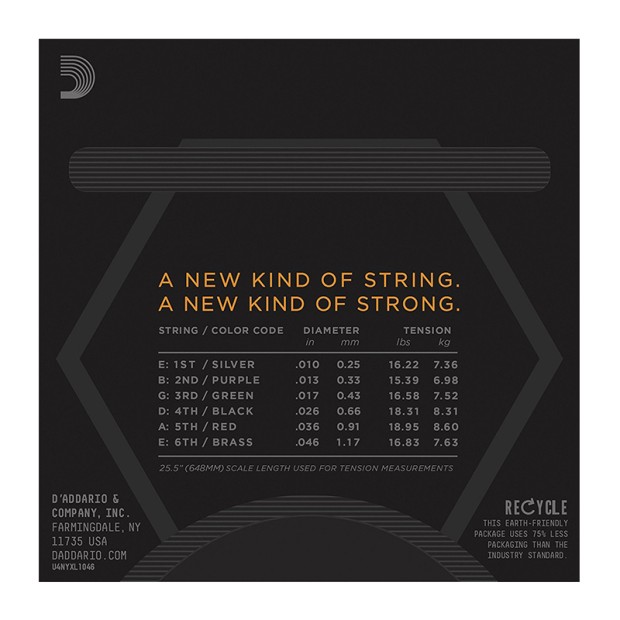 سیم گیتار الکتریک داداریو D'Addario NYXL 10-46
