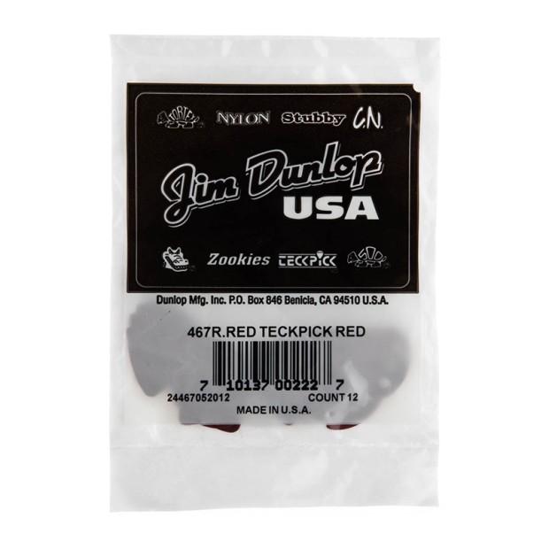 پیک گیتار دانلوپ Dunlop 467R Teckpick Standard Red