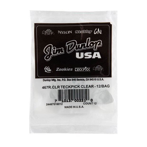 پیک گیتار دانلوپ Dunlop 467R Teckpick Standard Clear
