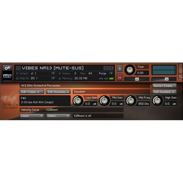 وی اس تی پلاگین ویر2 اینسترومنت Vir2 Instruments Elite Orchestral Percussion