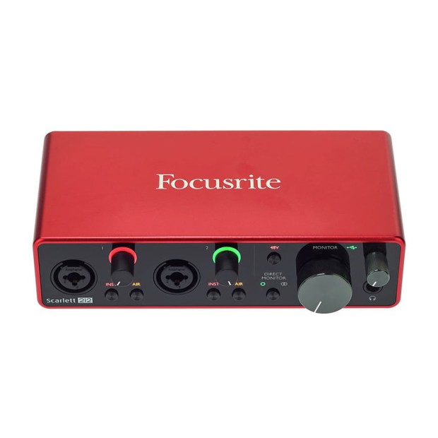 کارت صدا فوکوسرایت Focusrite Scarlett 2i2 Studio 3rd Gen Recording Bundle