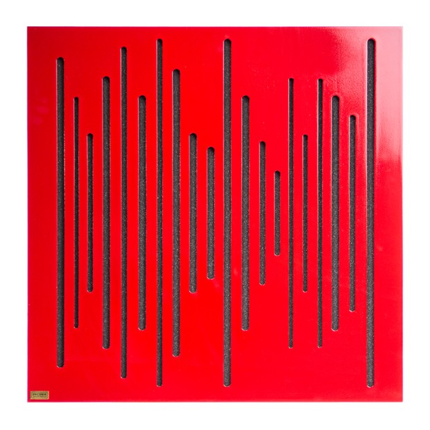 پنل آکوستیک دکونیک Deconik Wave Wood Absorption Red