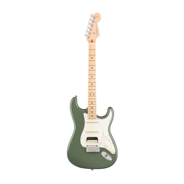 گیتار الکتریک فندر Fender American Professional HSS Shawbucker Stratocaster - Antique Olive w/ Maple Fingerboard