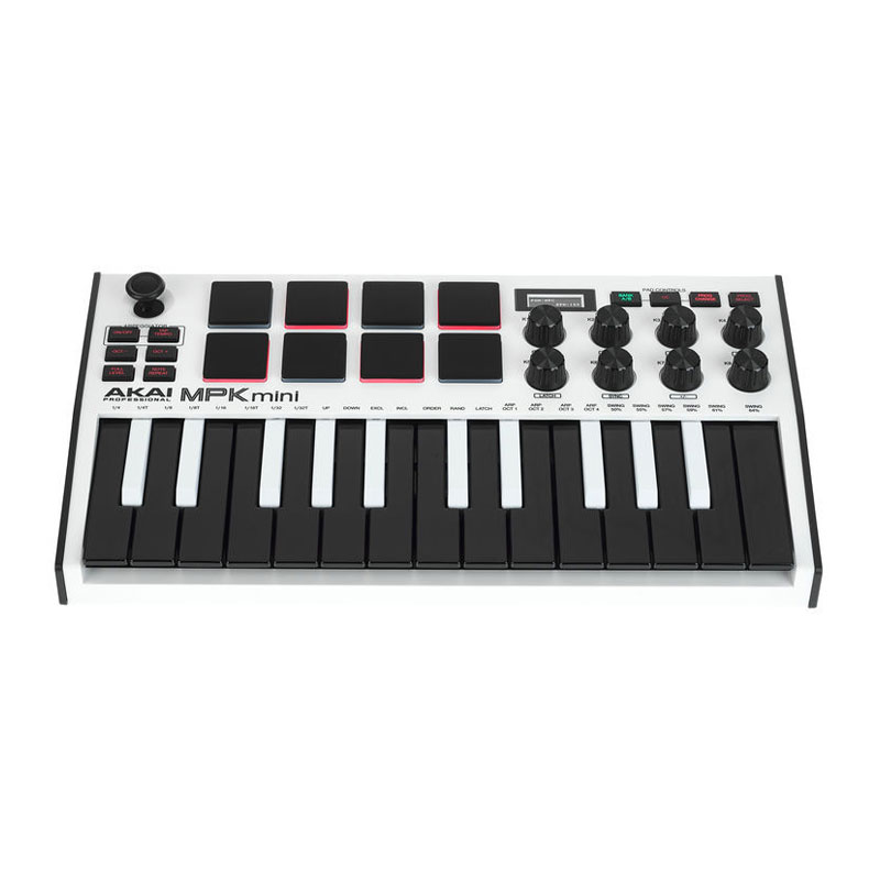 میدی کنترلر آکایی AKAI MPK Mini MK3 White