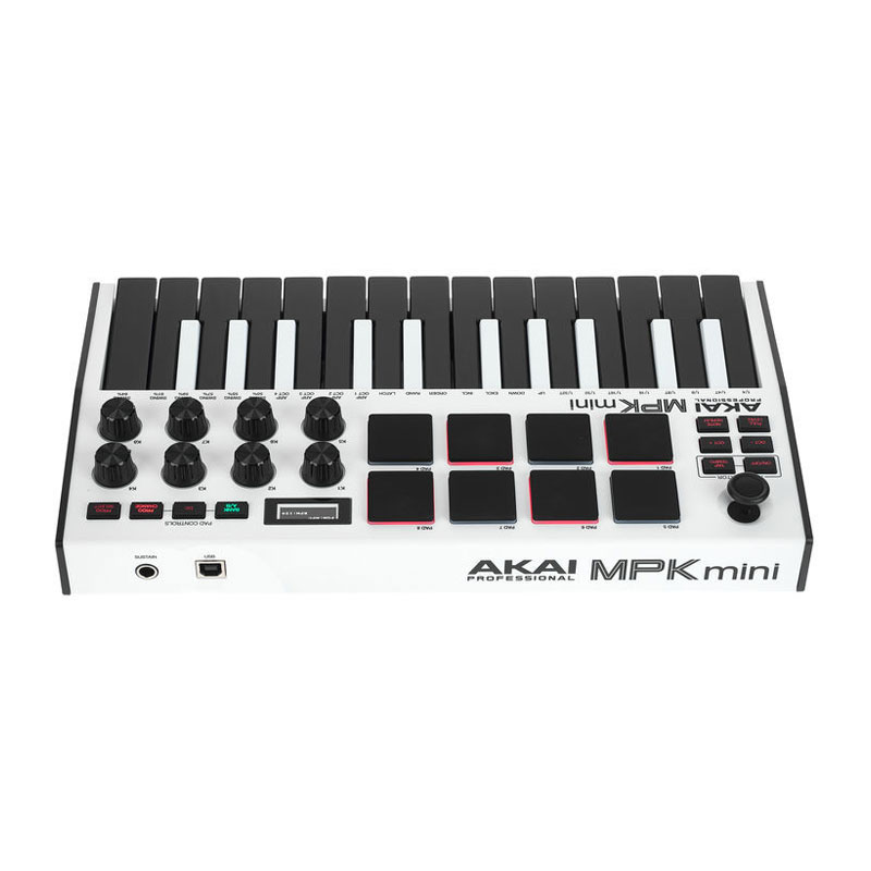 میدی کنترلر آکایی AKAI MPK Mini MK3 White